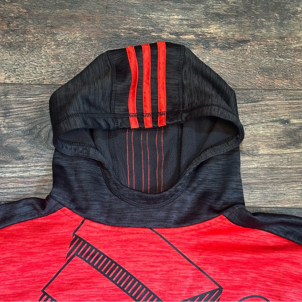 Adidas boys pull over long sleeve sweatshirt size 8/S - Picture 4 of 12